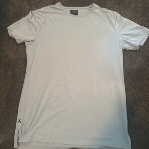 Light Blue CUTS Split Hem T-Shirt